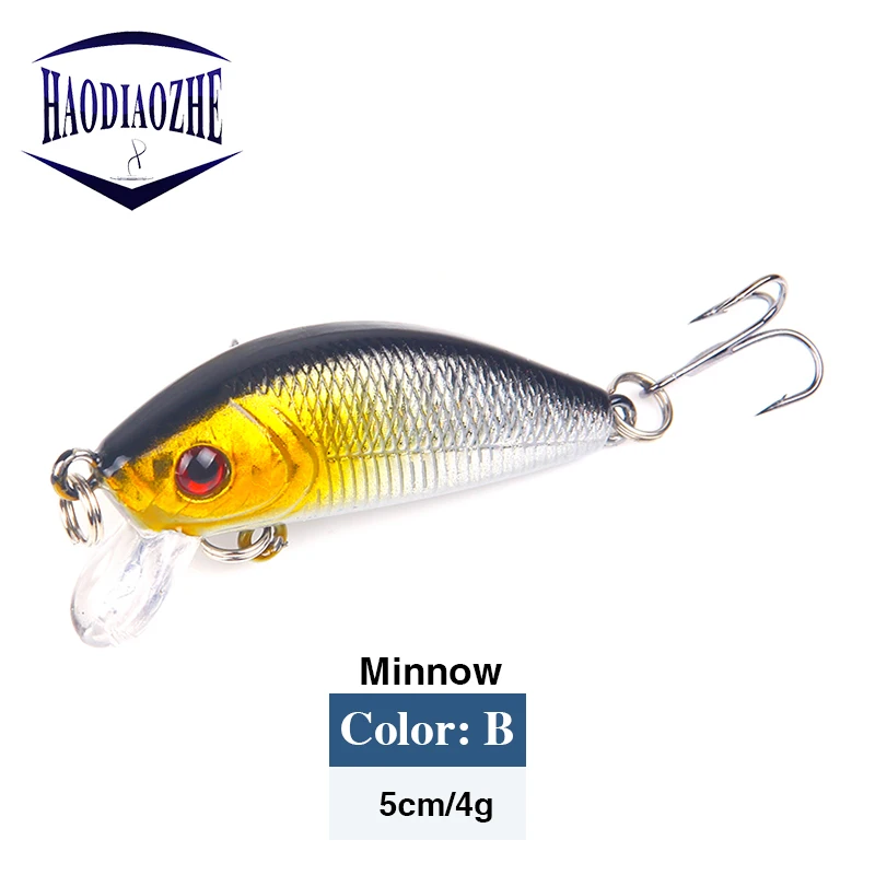 Рыболовная Приманка Minnow 5 см 4 г воблеры Кривошип искусственный приманка жесткие