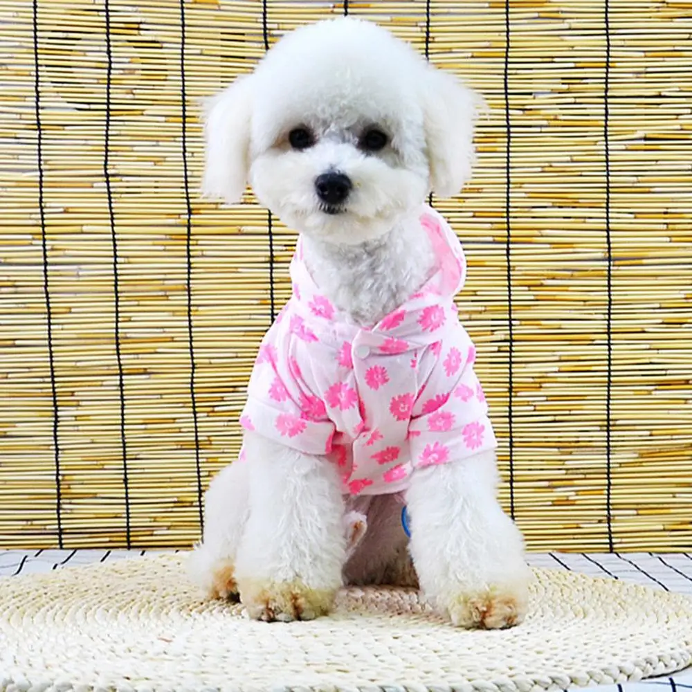 

Pet clothing 100% new high quality fashion spring and summer pink thin section sunscreen breathable comfortable shirt #4M22