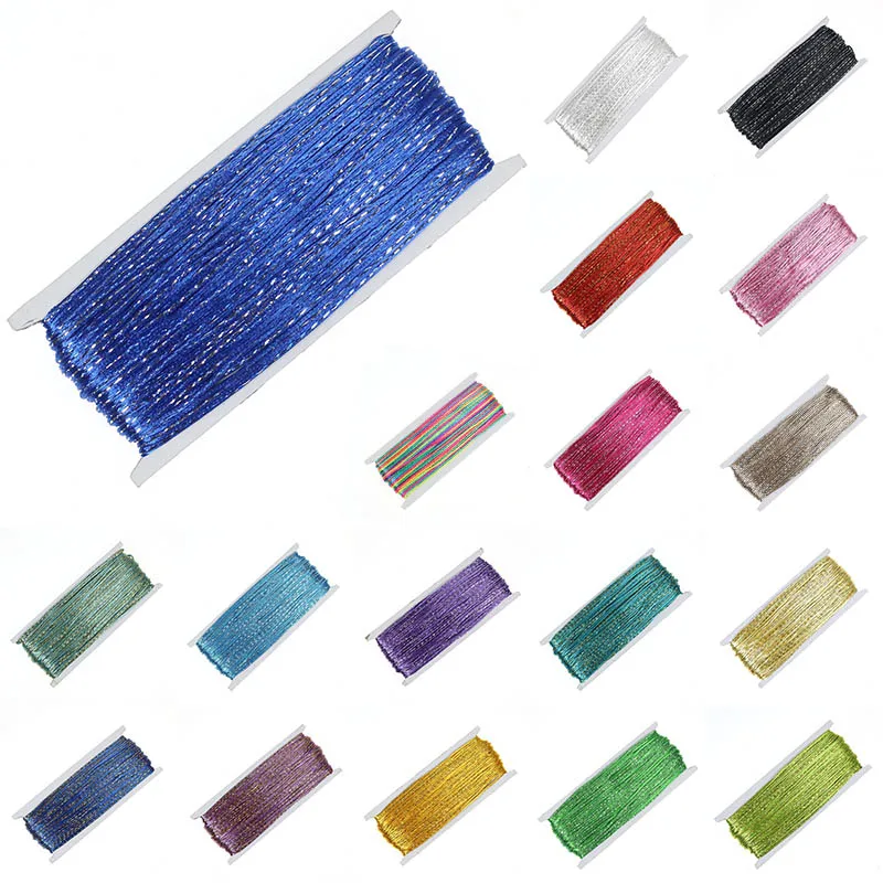 

30 Yard/lot Soutache Cord 3mm Metallic Multicolors Braid Nylon Gold Wire Soutache Trim for DIY Jewelry Making Findings Supplier