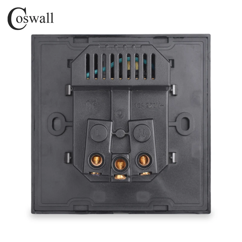 Coswall двойной usb порт для зарядки 5 в 2 1 а светодиодный индикатор 16А настенная