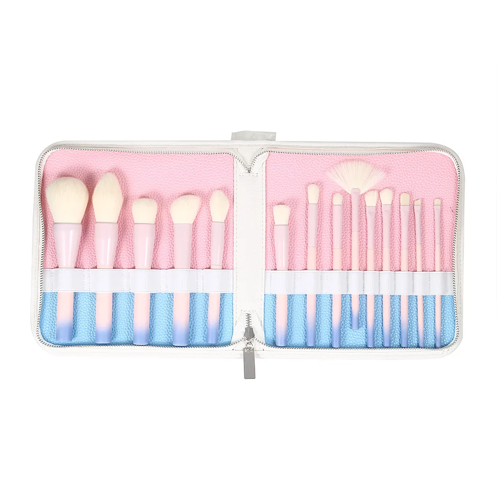 

High Quality 14 Pcs/ Set Professional Makeup Brushes Set Pro Cosmetic Face Powder Brush Make Up Tools Kit @88