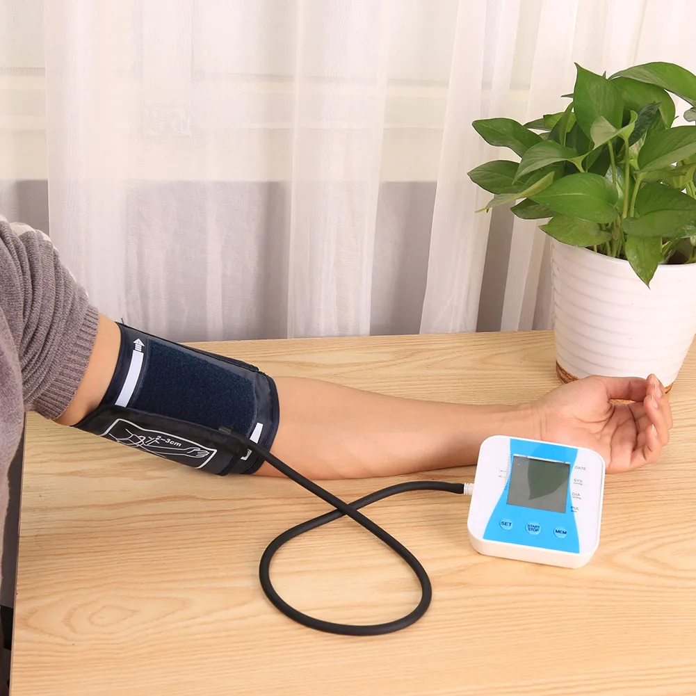 Newly Automatic Digital Arm Blood Pressure Monitor Sphygmomanometer Gauge Measuring 19ing