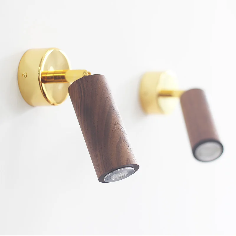 

Wood LED Wall Light Fixtures Bedroom Lamp Bathroom Back Mirror Wall Lamp Angle Adjustable Wandlamp Aplique De Pared Arandela