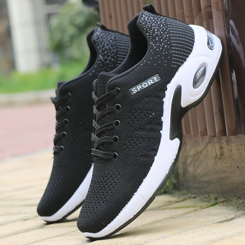 

2019 Fashion Men Casual Shoes Summer Outdoor Breathable Work Shoes Men Sneakers Mesh Shoes Air Cushion Male Non-slip Adult Shoes