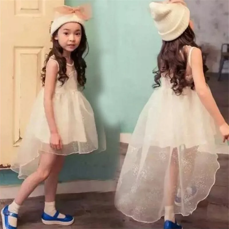 5p202.5 5pcs lot Baby Girls Dress 2017 New wedding dresses girl summer Lace wholesale baby boutique clothing