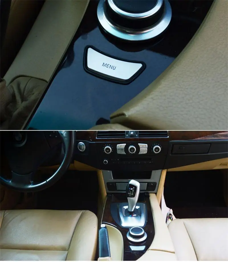 Автомобильный Стайлинг, интерьер, мультимедийное управление, Кнопка меню, накладка, наклейка, крышка для BMW e60 E90 3 5 серии X5 X6 E70 E71, автомобильные аксессуары