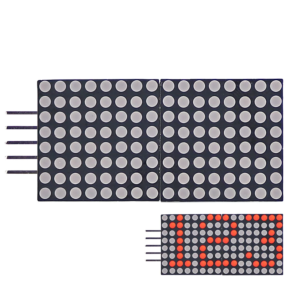 OPEN SMART 0.8 inch 8x16 Dot Matrix Display Module Connectable More Red ...