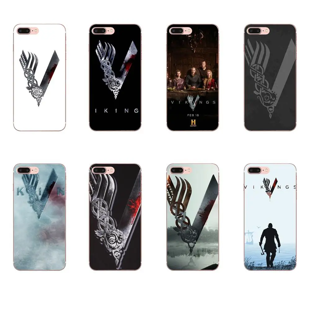 Мягкий защитный чехол серии Vikings для Apple iPhone 4 4S 5 5C 5S SE 6 6S 7 8 Plus X XS Max