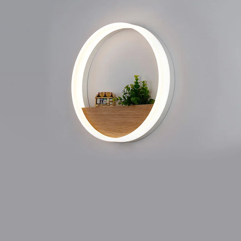 Rings Circles Modern LED Sconce Acrylic Wall Lights Bedside Reading Lamp Hotel Stairs Hallway Wandlamp Bathroom Decor Lighting