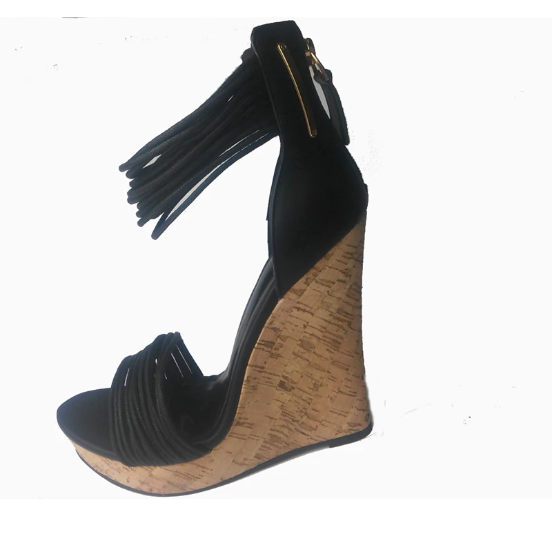 women sandals 2017 wedges high heels wedding party dress shoes grey zip