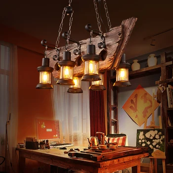 

led e27 Loft Industrial Iron wood LED Lamp LED Light.Pendant Lights.Pendant Lamp.Pendant light For Dinning Room Foyer Store Bar