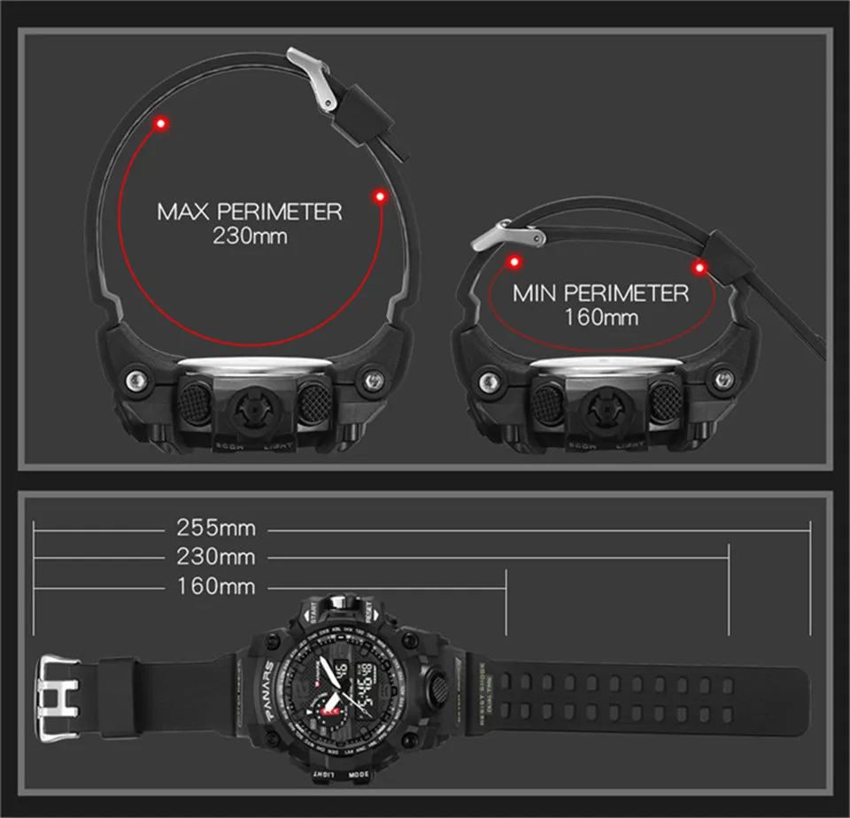 Sports Watch Military Men LED Digital Wrist Watch Electronic Chrono For Running Fitness S Shock Watches Water Resistant G Style (12)