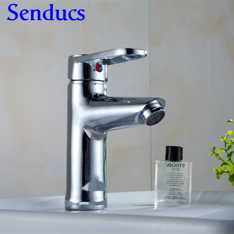 

Free Shipping Polished Chrome Basin Faucet With Zinc Alloy Bathroom Basin Mixer Tap Of Deck Mounted Basin Sink Water Faucet