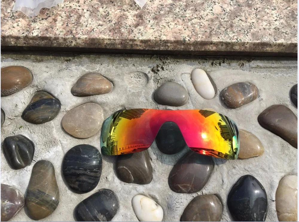 Kampire Fire Red Polarized Replacement Lenses for Batwolf Sunglasses