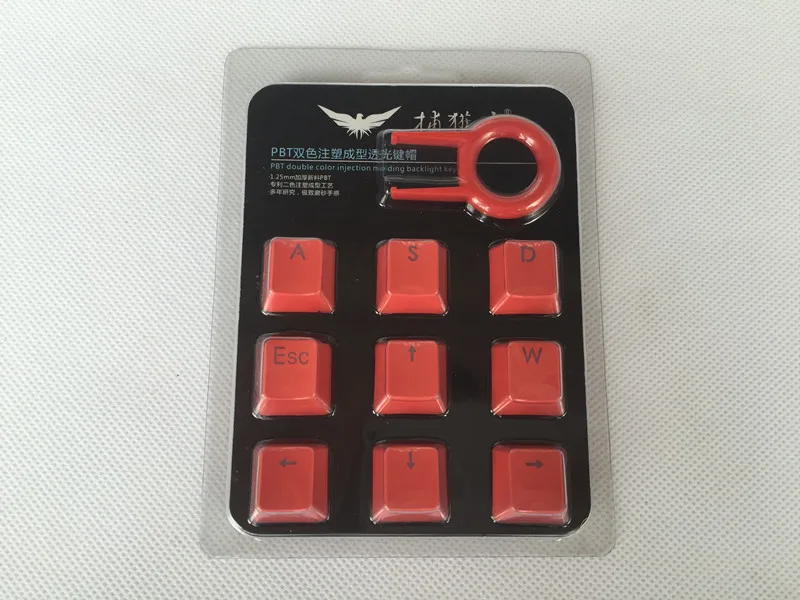 Новые комбо PBT подсветка колпачки с съемником для вишни/Kailh переключатели механические клавиатуры - Цвет: Red