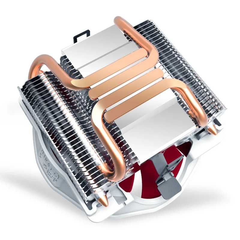 Comprar Pccooler V6 4 tubos de calor de cobre enfriador de CPU para AMD Intel 775 1150 1151 1155 1156 radiador de CPU 120mm 4 pines ventilador de CPU silencioso