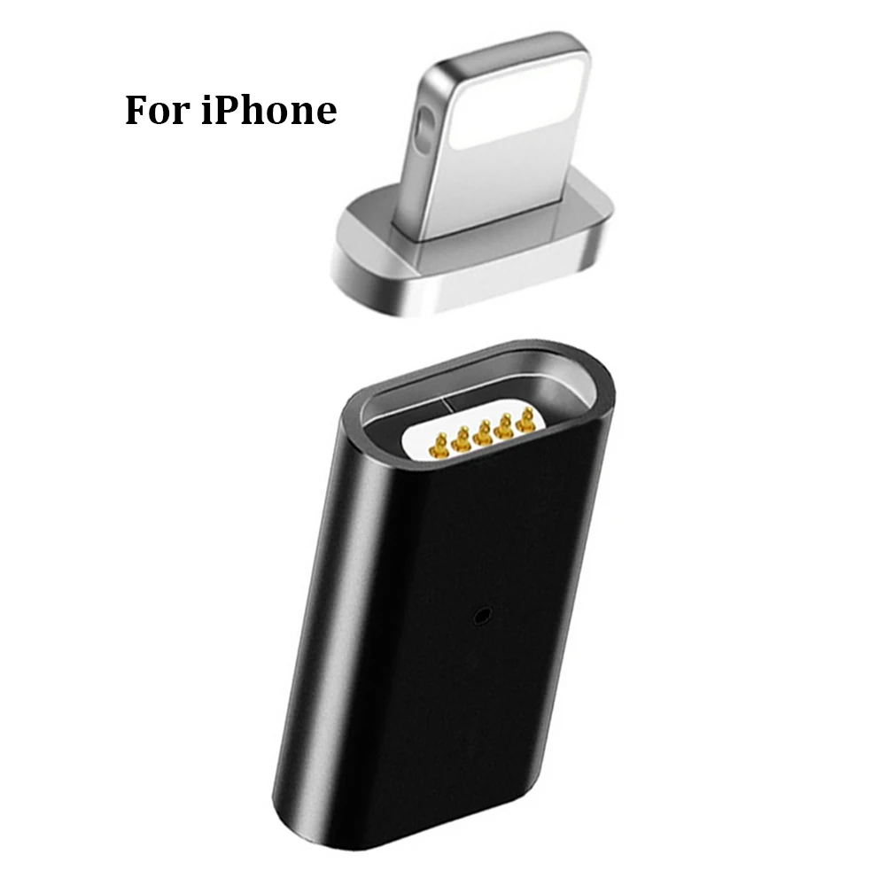 Магнитный USB Micro Female to type C Micro Мужской соединитель конвертер USB-C Android Магнитный телефонный адаптер для samsung galaxy s9 s8 - Цвет: For iphone