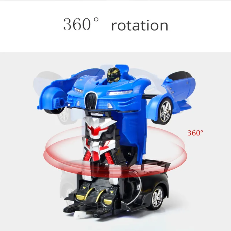 2In1 RC Car Transformation Robots Sports Vehicle Remote Control Cars Model Racing Toys Deformation Car RC Robots Children Gifts 