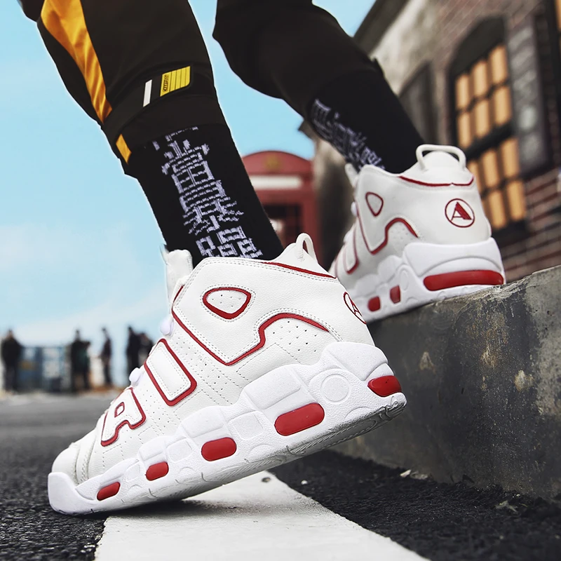 

2019 Hot Sale Air Running Shoes for Men Jogging High Ankle Sneakers Lace Up Breathable Sport Shoes Walking Man Shoes Size 38-44