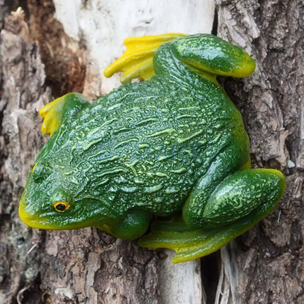 Mini Frog Resin Ornament for Home Garden Backyard Outdoor Decoration - Green