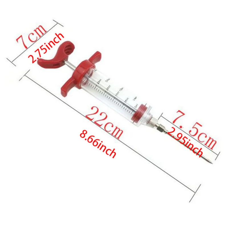 Кухонные аксессуары гаджеты из нержавеющей стали кулинарный шприц для специй игла для мяса инжектор для мяса птицы индейки курицы для приготовления барбекю инструменты