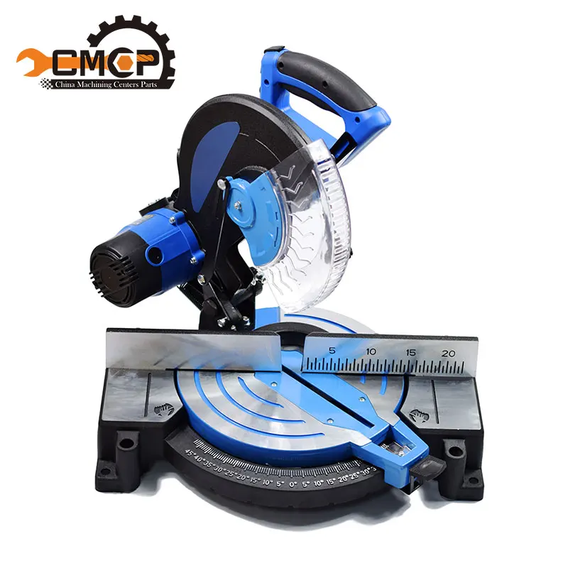 10'' 2600W Aluminum Cutting Machine 45 Degrees High Precision DIY Compound Mitre Saw for Metal/Wood Multi-Purpose Sliding Mitre