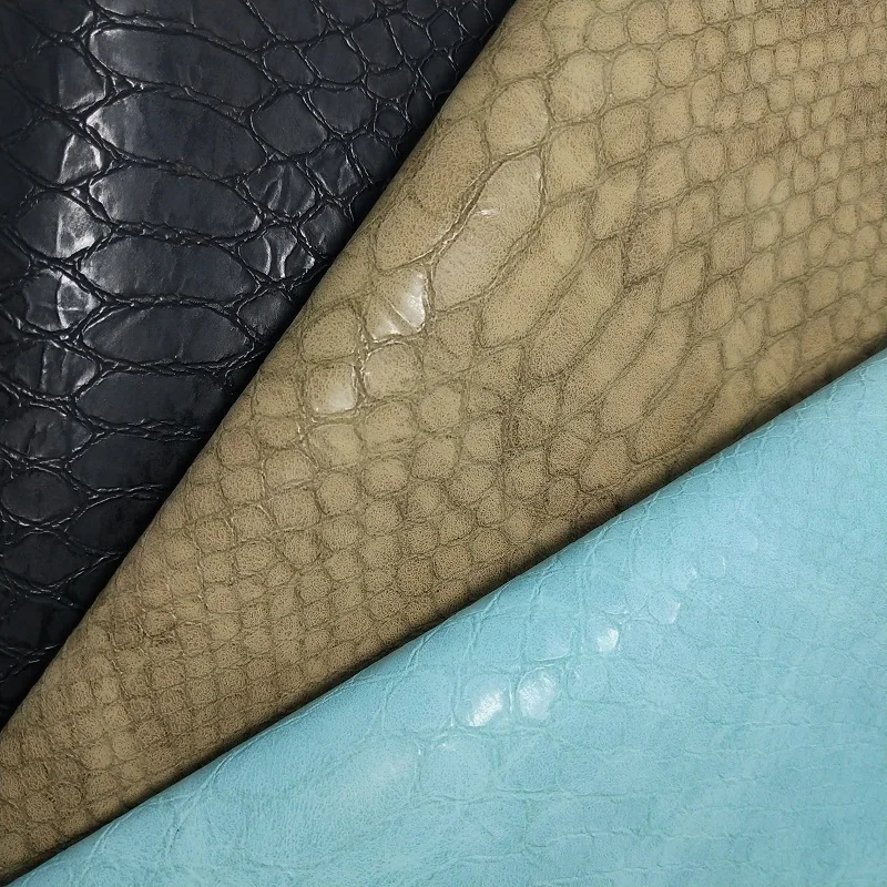 

1PC 21X29CM Synthetic Letaher Embossed Snake Leather Fabric Faux Leather Fabric for For Making Bows and Other Accessories3S37B