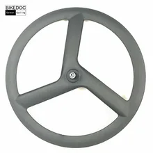 BIKEDOC 700c Carbon Wheels Bicycle Carbon 3 Spoke Wheel Chinese Carbon Tri Spoke Wheel Road And Track And Fixed Gear