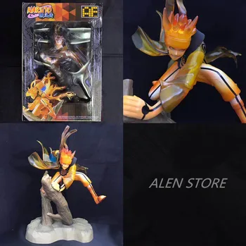 

ALEN NARUTO Action Figure Uzumaki Naruto GEM Figure Toy 25CM Anime Naruto Shippuden Movie Model Toy Naruto Rasengan Kyuubi