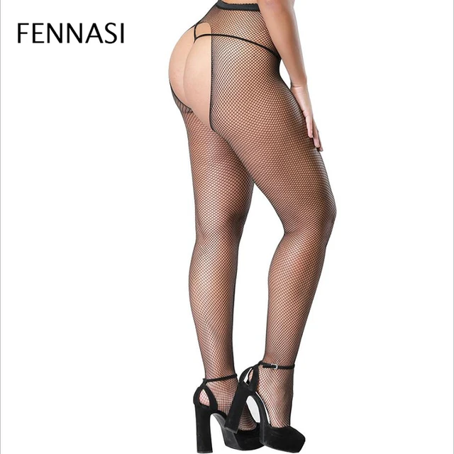 Disc FENNASI 3 Pairs Hot Sexy Womens Fishnet Tights Big Size Open Crotch Mesh Pantyhose Plus Size Lady Nylons Fishnet Grid Pantyhose Disc FENNASI 3 Pairs Hot Sexy Womens Fishnet Tights Big Size Open Crotch Mesh Pantyhose Plus Size Lady Nylons Fishnet Grid Pantyhose