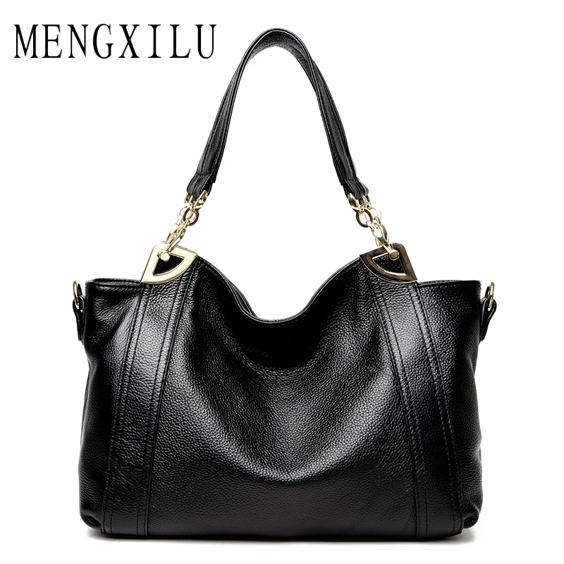 MENGXILU Ladies Women Genuine Leather Bags Handbags Women Bag Ladies Designer High Quality Crossbody Bags For Woman Black Sac MENGXILU Ladies Women Genuine Leather Bags Handbags Women Bag Ladies Designer High Quality Crossbody Bags For Woman Black Sac