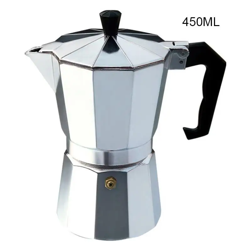 Moka для эспрессо кофе Maker Machine алюминий 3cup/6cup/9cup/12cup итальянский Плита Топ/Кофеварка инструмент