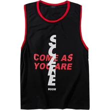 Большие размеры Мужские майки 6XL 7XL 8XL свободный принт перо панк топы Винтаж ретро большие размеры черные топы без рукавов