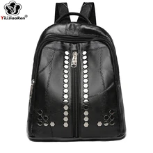 Fashion Sheepskin Backpack Female Genuine Leather Backpack Women 2019 Travel Bag School Backpacks for Teenage Girls Sac A Dos Fashion Sheepskin Backpack Female Genuine Leather Backpack Women 2019 Travel Bag School Backpacks for Teenage Girls Sac A Dos