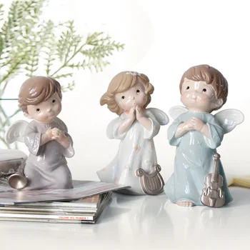 

Europe Style Fairy Figurines creative resin singing dancing angel Decoration articles wedding gifts crafts Doll Ornaments
