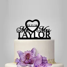 Настоящие Персонализированные Акриловые классические Mr& Mrs свадебный торт Топпер/Свадебный стенд/Свадебные украшения/Пользовательский Топпер