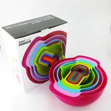 10 Stück Multicolor Kreative Messbecher und Löffel, SALA Schüssel set kitchen tools