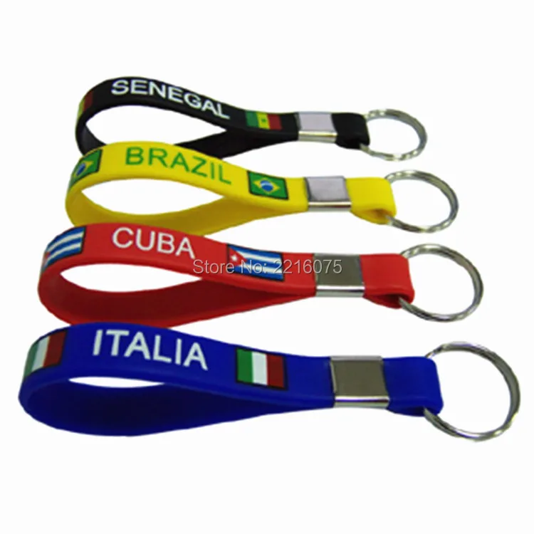 300 шт. брелок в Сенегале Бразилия Куба Италия силиконовый браслет резиновые браслеты отправка DHL eхpress
