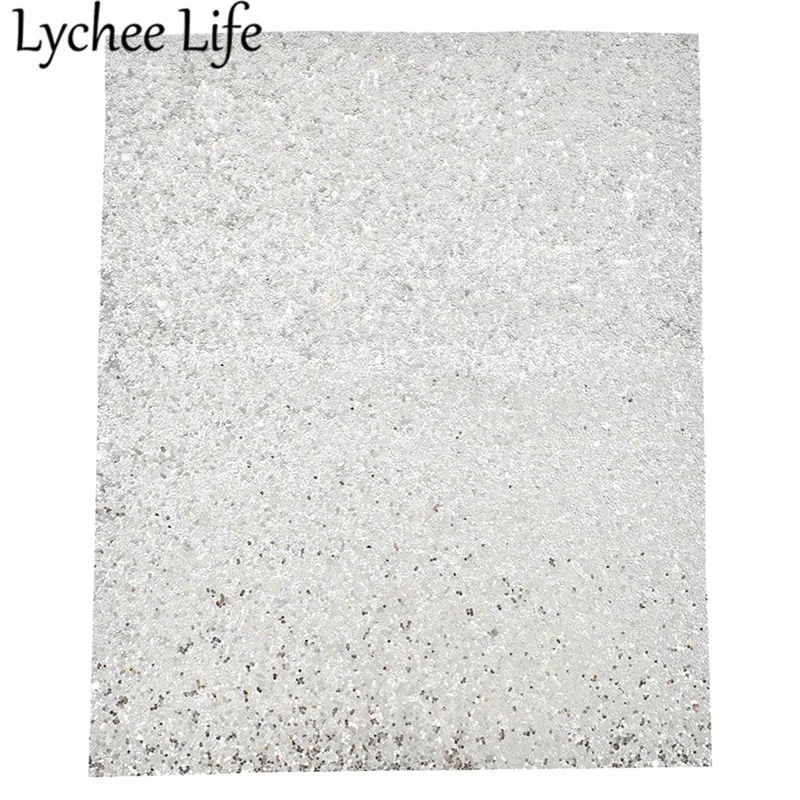 Lychee Life толстые Блестки для рукоделия, бумажный набор, односторонняя цветная бумага 29x21 см, сделай сам, скрапбук ручной работы, штамп, бумага для рукоделия, принадлежности