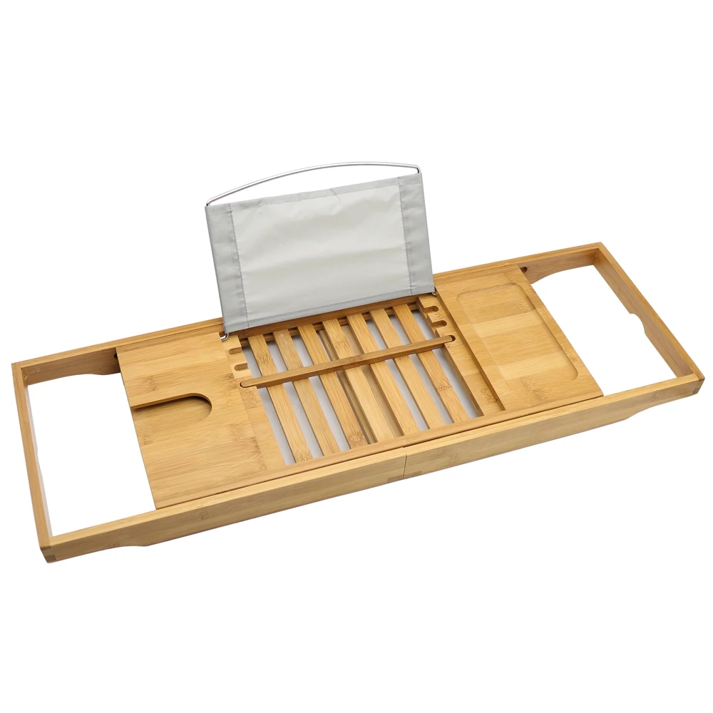 Luxury Bathroom Bamboo Bath Shelf Bath Tray Bathtub Holder Bridge Tub Caddy Tray Rack Wine Holder Bathtub Rack Support Luxury Bathroom Bamboo Bath Shelf Bath Tray Bathtub Holder Bridge Tub Caddy Tray Rack Wine Holder Bathtub Rack Support