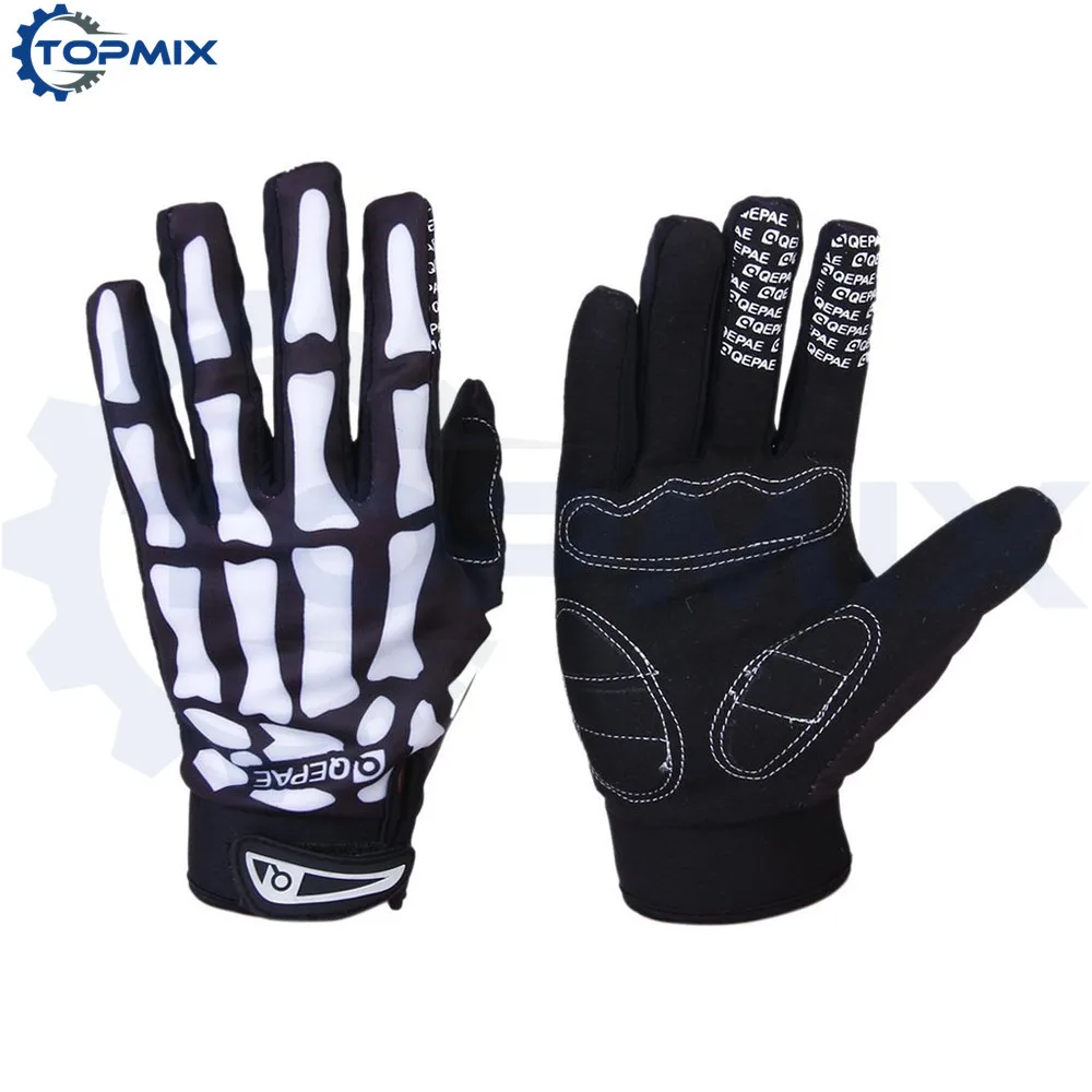 full finger riding gloves skull 3