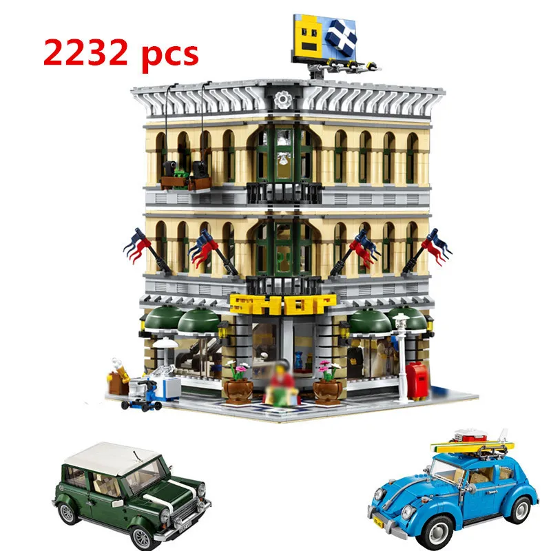 

LEPIN 15005 City Grand Emporium Model Building Blocks Kits Brick Toy T1 21003 21002 Compatible LegoINGly 10220 10252 10242 10211