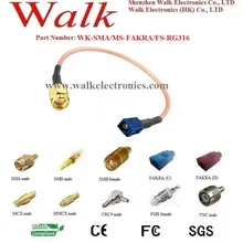 SMA Мужской FAKRA женский кабель RG316, fakra sma кабель RG316, fakra Кабель с разъемом-розеткой, gps кабель FAKRA