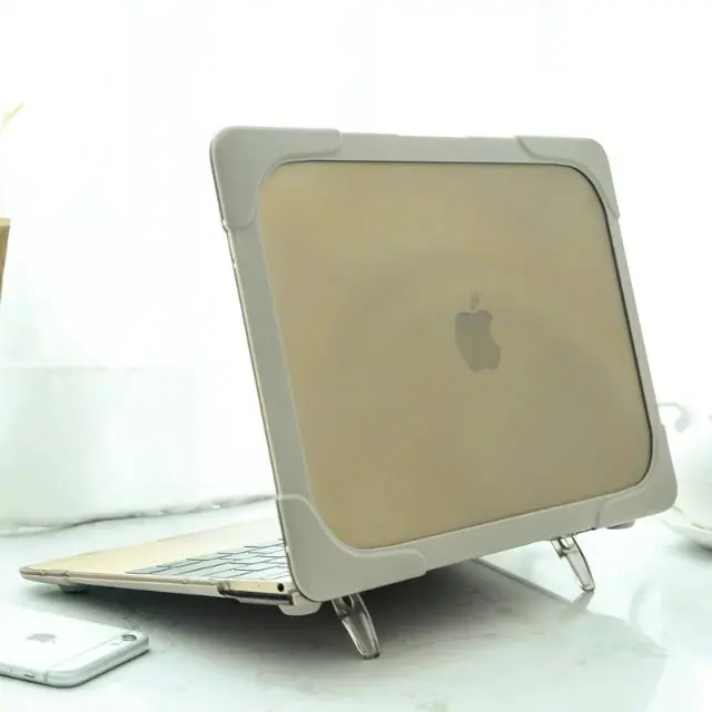 Solid Hard PVC for MacBook Retina 12 A1534 Laptop Case Shockproof Holder Funda For Macbook Retina 12 Case Keyboard Cover Plug    (5)