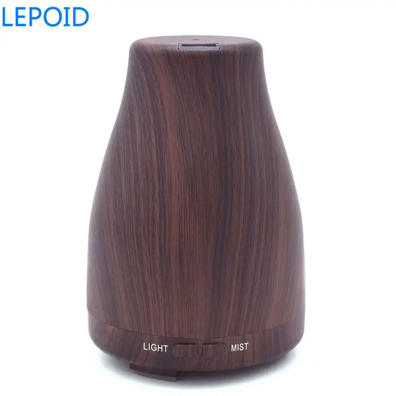 

LEPOID Air Humidifier Essential Oil Diffuser Aroma Lamp Aromatherapy Electric Aroma Diffuser Mist Maker for Home-Wood 120ml