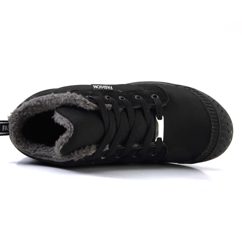Новая распродажа г. Зимняя обувь для больших мальчиков уличная теплая хлопковая обувь с бархатом камуфляжные Нескользящие зимние сапоги для мальчиков на резиновой подошве