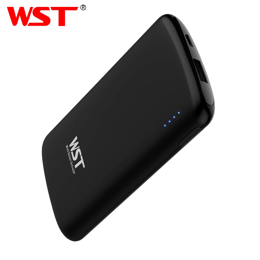 WST portátil capacidad Banco de la energía 5000 mAh PoverBank Paquete de batería móvil externo de l