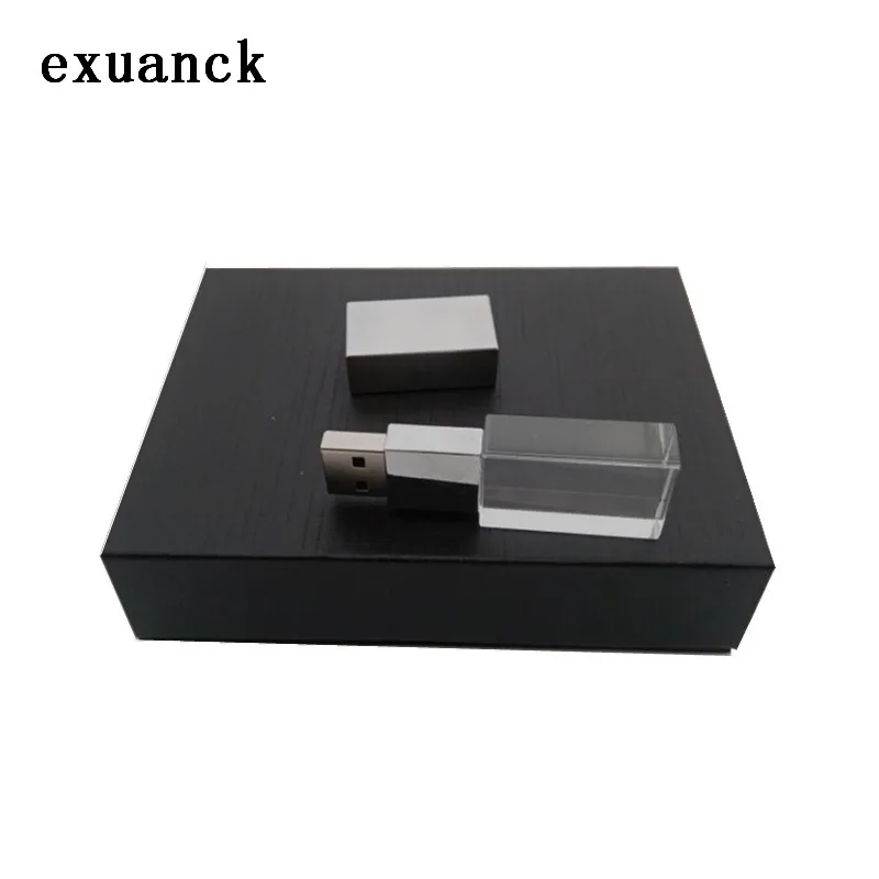 Exuanck Пользовательский логотип Кристалл usb 2 0 флеш накопитель 16 Гб карта памяти 32