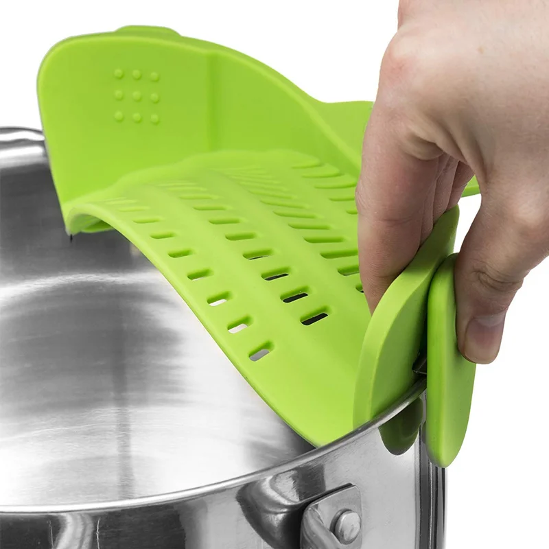 Universal Clip-on Silicone Pot Strainer 6
