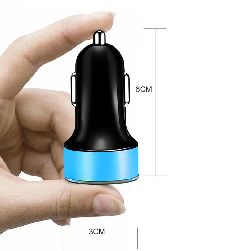 Rovtop двойной Переходник USB для зарядки в машине светодиодный дисплей 5В 3.1A Быстрая